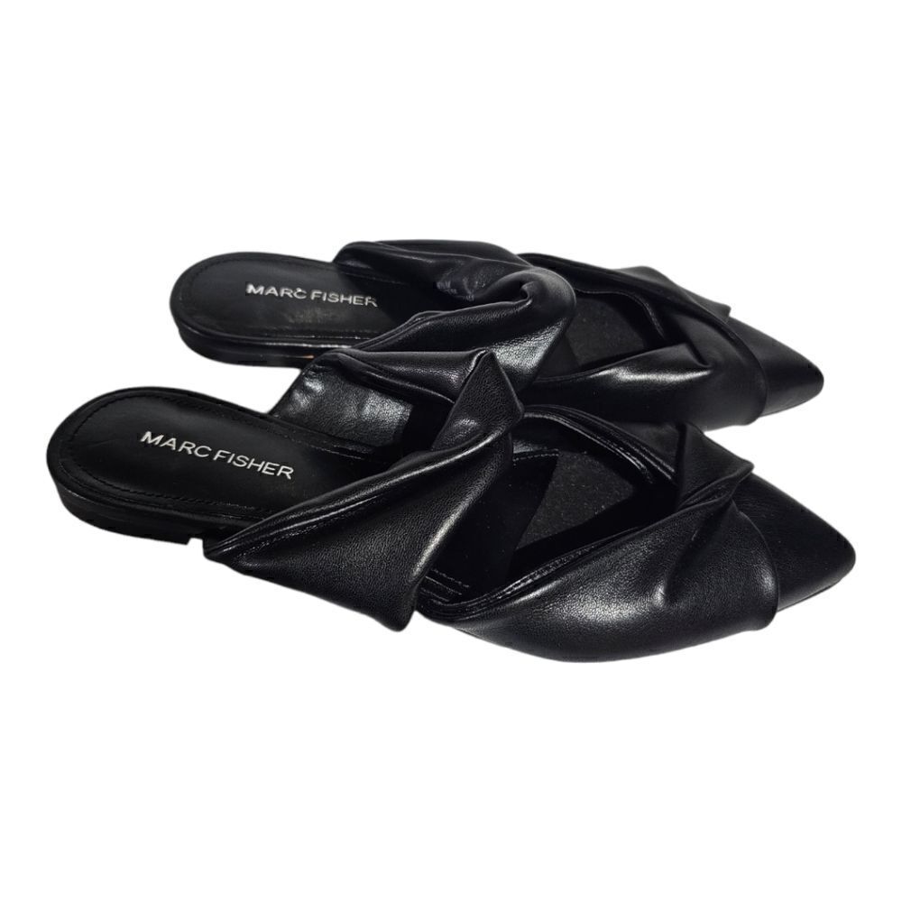 MARC FISHER "Satera" Black Mules - Size 6 1/2